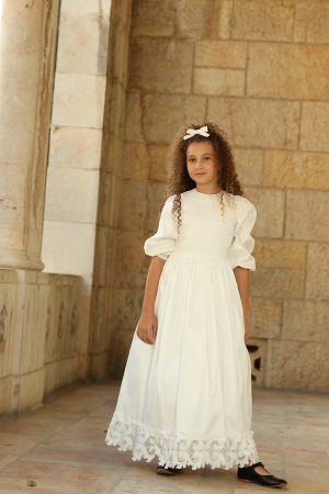 שמלת בל שמנת ארוכה